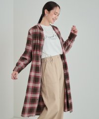 SHOO・LA・RUE/【洗える】着回しいろいろ 大人のためのチェックシャツワンピース/506865402