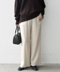 SHIPS any WOMEN/SHIPS any:〈手洗い可能〉 ウエスト ギャザー ワイド  イージー パンツ/506865458