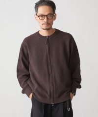 SHIPS MEN/SHIPS:〈洗濯機可能〉SOLOTEX(R) コットン ピケ クルーネック ジップ カーディガン/506865796