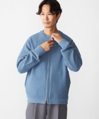 SHIPS MEN/SHIPS:〈洗濯機可能〉SOLOTEX(R) コットン ピケ クルーネック ジップ カーディガン/506865796
