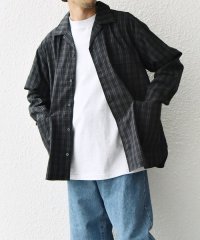 SHIPS any MEN/SHIPS any: モノトーン チェック サイドポケット シャツ ジャケット◇/506865891
