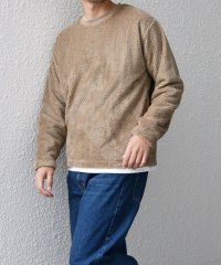 SHIPS any MEN/【WEB限定】SHIPS any: パイナップル フリース フェイクレイヤード プルオーバー◇/506865893