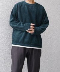 SHIPS any MEN/【WEB限定】SHIPS any: パイナップル フリース フェイクレイヤード プルオーバー◇/506865893