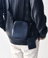 SHIPS any MEN/SHIPS any: スプリット レザー ミニ ショルダーバッグ (カードケース付き)◇/506865902