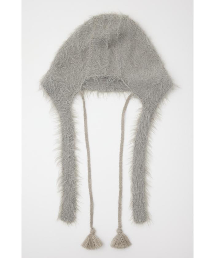 SHAGGY RIBBON BEANIE シャギー リボン ビーニー SHAGGY RIBBON BEANIE シャギー リボン ビーニー（ニット