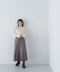 NATURAL BEAUTY BASIC/＜グロッシーツイルシリーズ＞ボックスタックフレアスカート/506864396