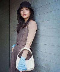 NATURAL BEAUTY BASIC/バイカラーシアーニット　24AW/506864412