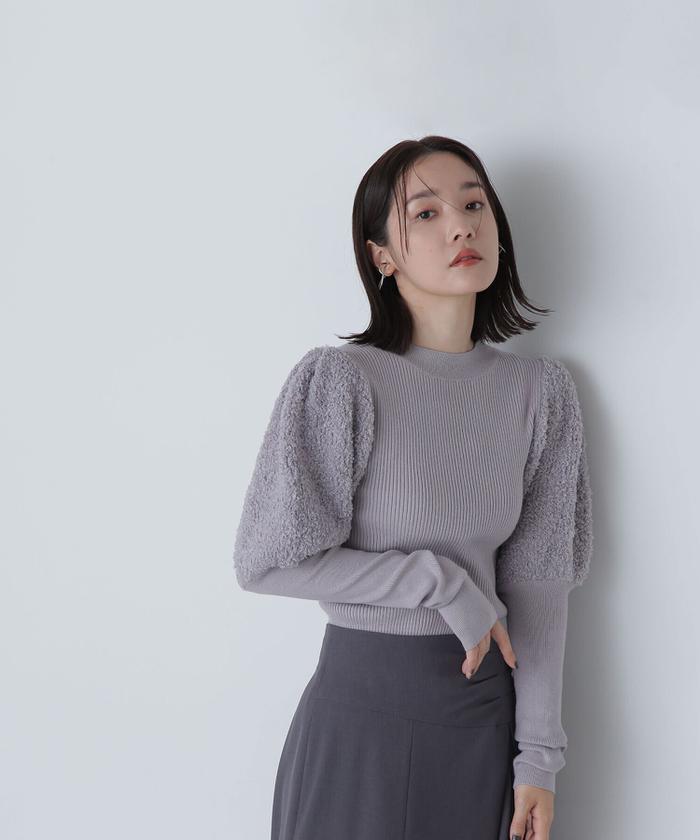 セール】ブークレーパフスリーブニット 24AW(506864554