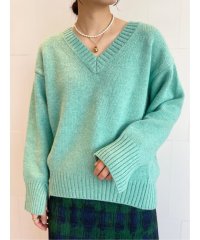 MACPHEE/ラムカシミヤ Vネックプルオーバー/506867049