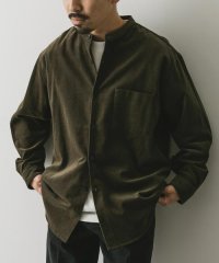 URBAN RESEARCH DOORS/『UR TECH』コーデュロイバンドカラーシャツ/506867107
