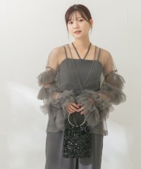 URBAN RESEARCH ROSSO/チュールブラウス×オールインワン/506867137