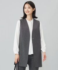 J.PRESS LADIES（LARGE SIZE）/【洗える】T/Rアルガンシルク ジレ/505650847