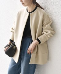 SHIPS any WOMEN/SHIPS any:〈洗濯機可能〉ダブルジャージー ノーカラー コート/505916602