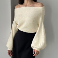 Louere/ルエレ Louere Louere オフショルシャギーニット/506726644
