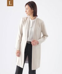 TRANS WORK(L)/【L】【ウォッシャブル】ストレッチスエードロングカーディガン/506848527
