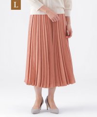 TRANS WORK(L)/【L】【ウォッシャブル】ストレッチスエードプリーツスカート/506848550