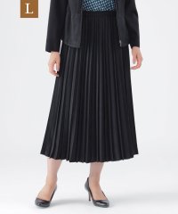 TRANS WORK(L)/【L】【ウォッシャブル】ストレッチスエードプリーツスカート/506848550