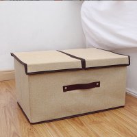 shoppinggo/ショッピングゴー shoppinggo 収納ボックス ふた付き 折りたたみ式 収納箱 仕切り 持ち手付 不織布 洗える 軽量 使いやすい 収納ケース 小物収納 /506867066
