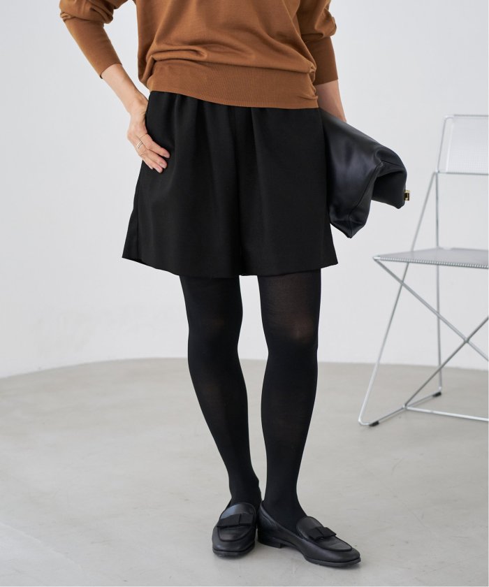 IENA ウォッシャブルウールショートパンツ ブラック ウォッシャブルウールショートパンツ(506869557) | イエナ(IENA