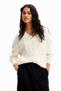 Desigual/デシグアル Desigual ケーブル編み オーバーサイズセーター/505380758