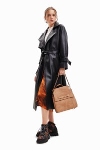 Desigual/デシグアル Desigual ベルト レザー調トレンチコート/505382440