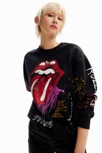 Desigual/デシグアル Desigual The Rolling Stones スプラッター スウェットシャツ/505805492
