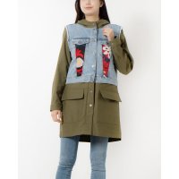 Desigual/デシグアル Desigual 2 in 1 刺繍 ハイブリッド モッズジャケット/505806298