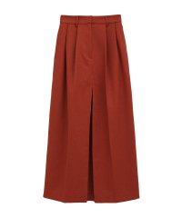 CLANE/FRONT SLIT TUCK SKIRT/506227427