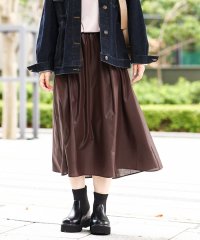 eur3/【大きいサイズ】チンツフレアスカート/506870317