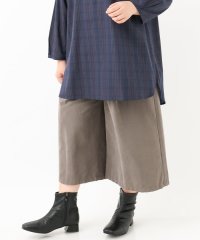 eur3/【大きいサイズ】バックサテンピーチワイドパンツ/506870322