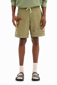Desigual/デシグアル Desigual 刺繍 コットン サーフパンツ 【返品不可商品】/505805792
