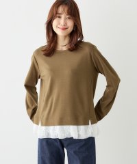 Petit Honfleur/プチ オンフルール Petit Honfleur 裾レースプルオーバー/506872331