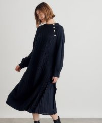 grove/ケーブルサイドプリーツニットワンピース/506872535
