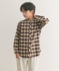 URBAN RESEARCH DOORS（Kids）/『親子リンク』バンドカラーチェックシャツ(KIDS)/506872879