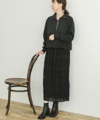 ITEMS URBAN RESEARCH/ハーフジップスウェット×レースドッキングワンピース/506873045