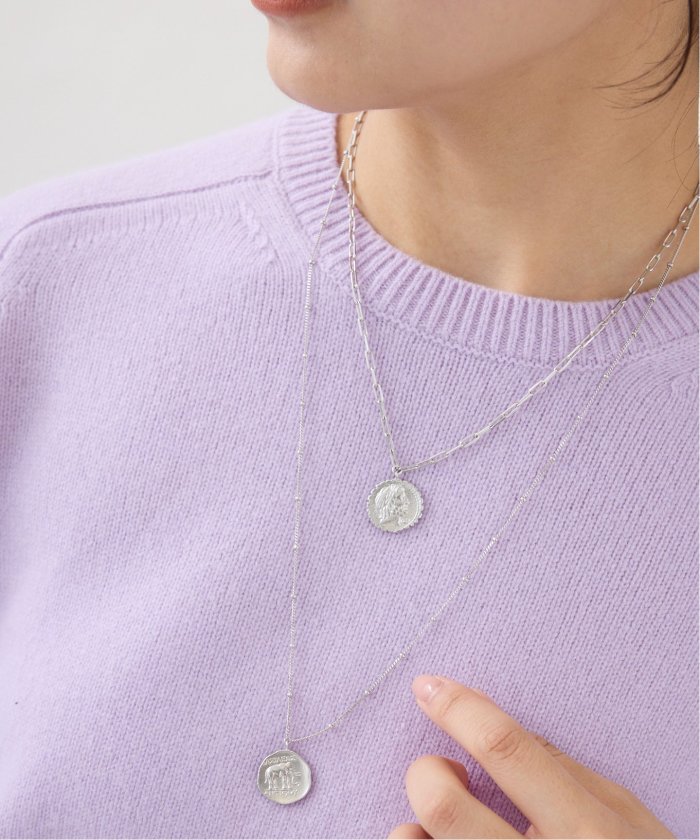 ☆イエナ☆MARIHA別注COIN※45ロングレクタングル　シルバー　新品！ MARIHA/マリハ 別注 COIN*45 ロングレクタングル ネックレス
