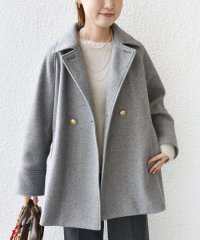 SHIPS WOMEN/【WEB限定】 〈手洗い可能〉ウール ライク ジャージー メルトン 2WAY Pコート/505752226