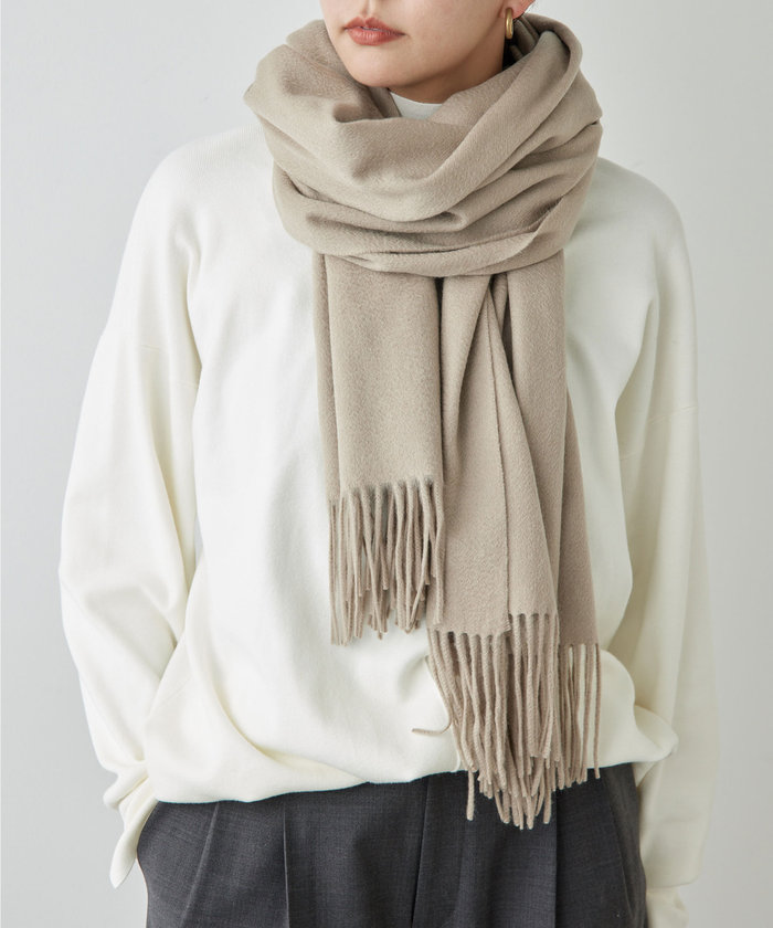 新品】GALLARDAGALANTE カシミアマフラーオフホワイト