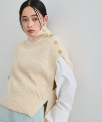 VIS/ラメ混ボタンデザインポンチョベスト/506874849