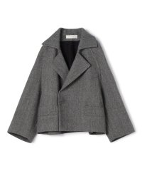 GALERIE VIE/ヘリンボーンダブルフェイス コクーンシルエットショートコート/506874872
