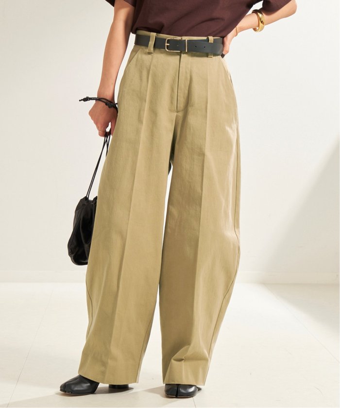 Plage 24AW R’IAM WIDE チノパンツ キャメル 38 plage（プラージュ）の「【R'IAM】CHINO パンツ（チノパンツ