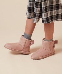 a.v.v(KID'S)/[KIDS]【撥水加工/8サイズ展開】リボン付フェイクムートンブーツ[WEB限定サイズ]/506554837