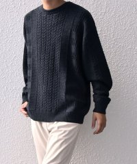 SHIPS any MEN/SHIPS any:〈手洗い可能〉アラン / ガーター 編み リラックス クルーネック ニット◇/506875563