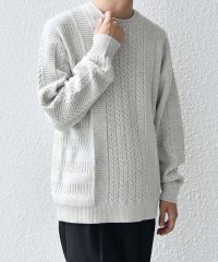 SHIPS any MEN/SHIPS any:〈手洗い可能〉アラン / ガーター 編み リラックス クルーネック ニット◇/506875563