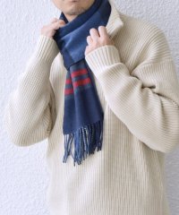 SHIPS any MEN/SHIPS any: サープラスヤーン ウール カシミヤ チェック マフラー◇/506875565