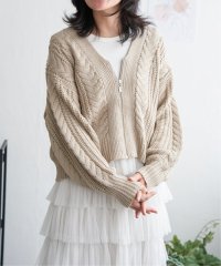 VENCE　EXCHANGE/ヴァンス エクスチェンジ VENCE EXCHANGE ケーブルショートカーディガン/506590385
