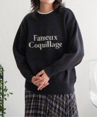 VENCE　EXCHANGE/Fameuxロゴジャガードニット/506590388