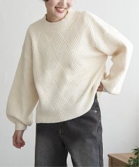 VENCE　EXCHANGE/ブークレダイヤ柄ニット/506590392