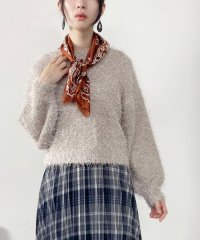 NICOLE white/ラメフリンジヤーンプルオーバー/506862456