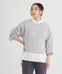 NICOLE white/ラメフリンジヤーンプルオーバー/506862456